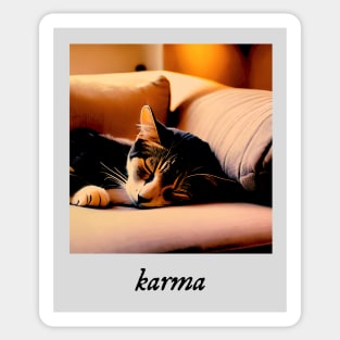 karma aesthetic Sticker